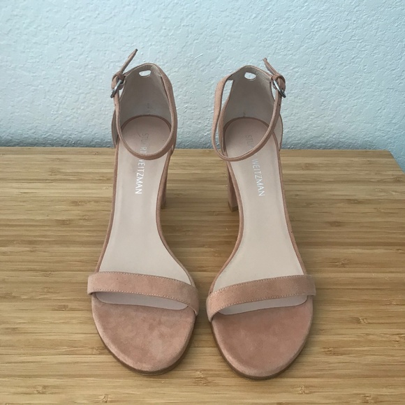 Stuart Weitzman Ankle Strap Sandal Nude Pink - Picture 8 of 12